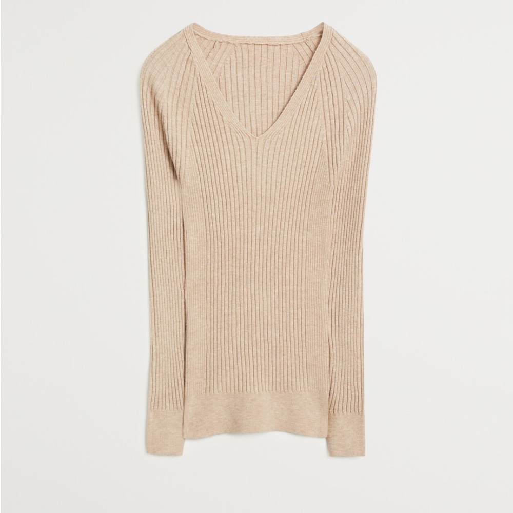 Striped rib sweater